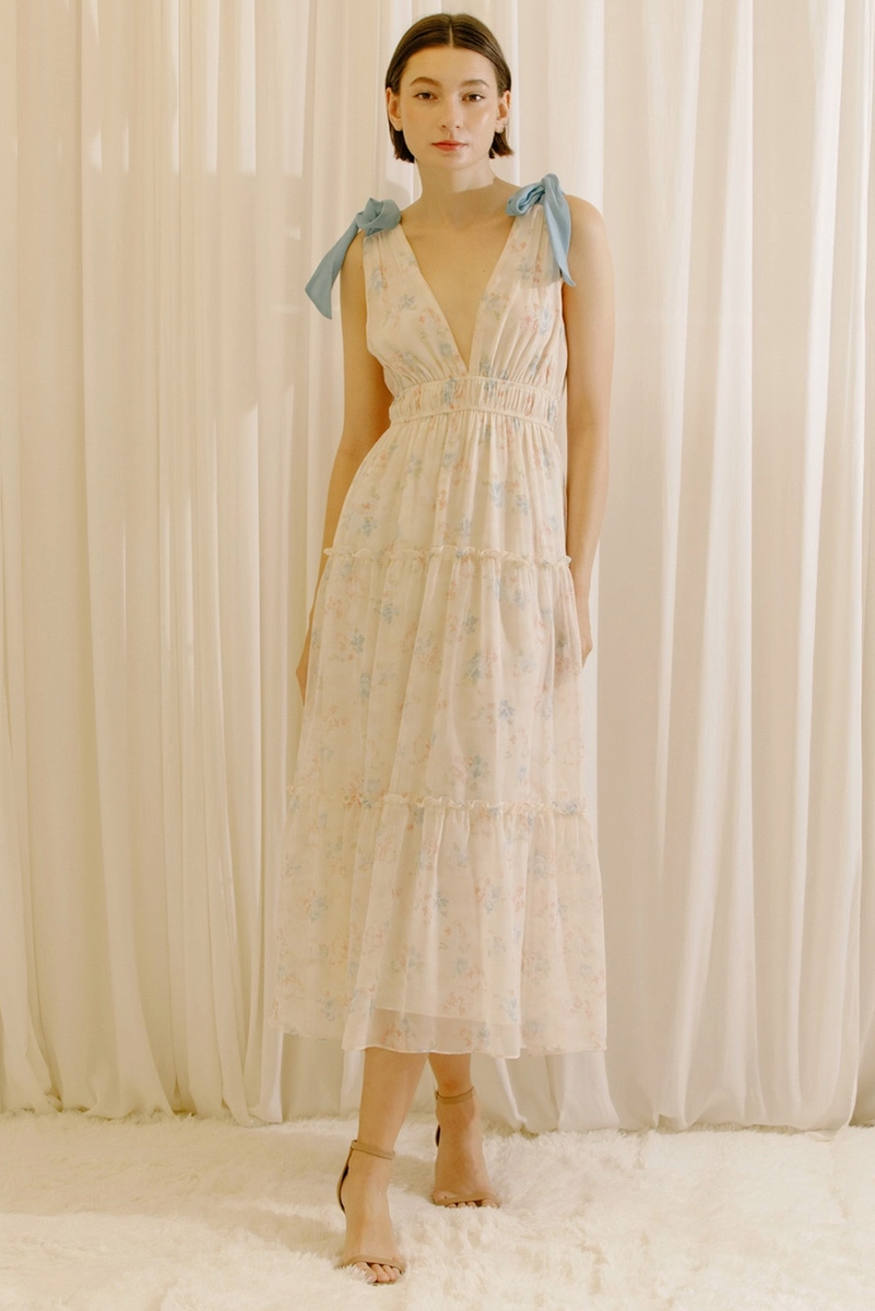 storia lace dress Storia Chiffon Polka Dot Cap Sleeve Lace Trim Ruffled Tie Front Dress, Womens, Juniors, L, Light Beige