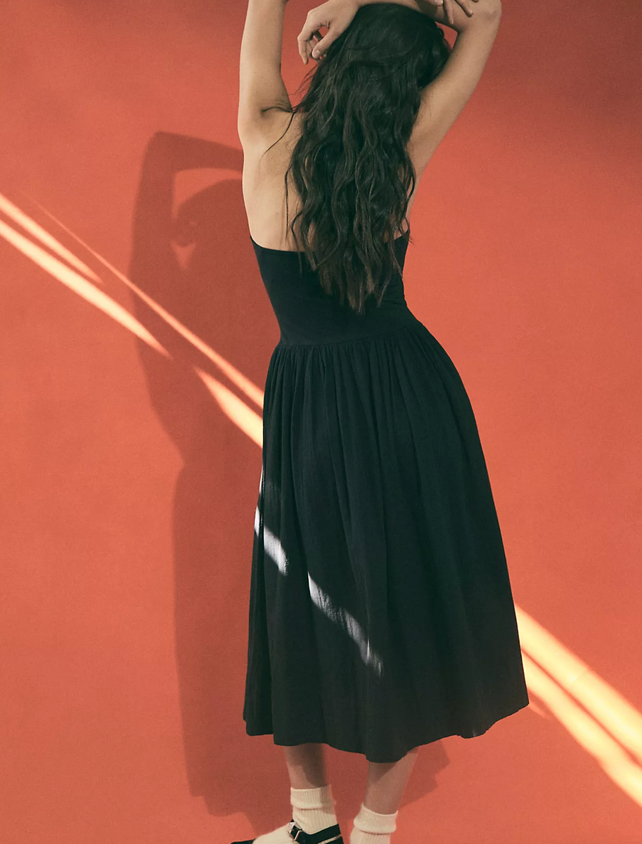 Free People Onda Tube Midi Dress- Black – The Good Wolf Lifestyle Co