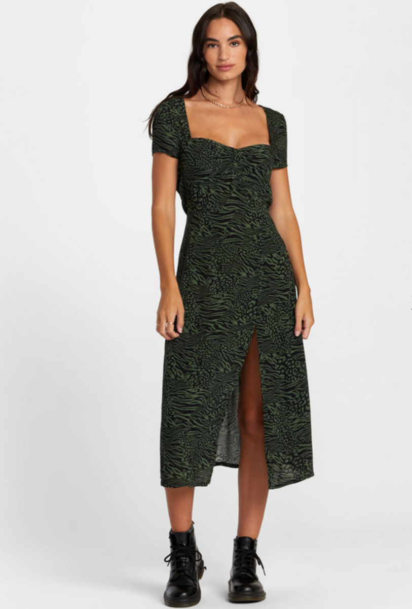 RVCA Secrets Midi Dress  The Good Wolf Lifestyle Co