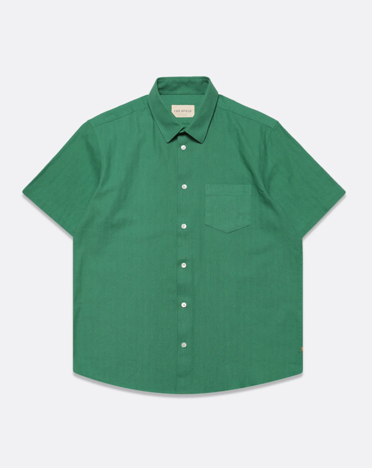 FAR AFIELD Classic S/S Shirt- Herringbone Twill