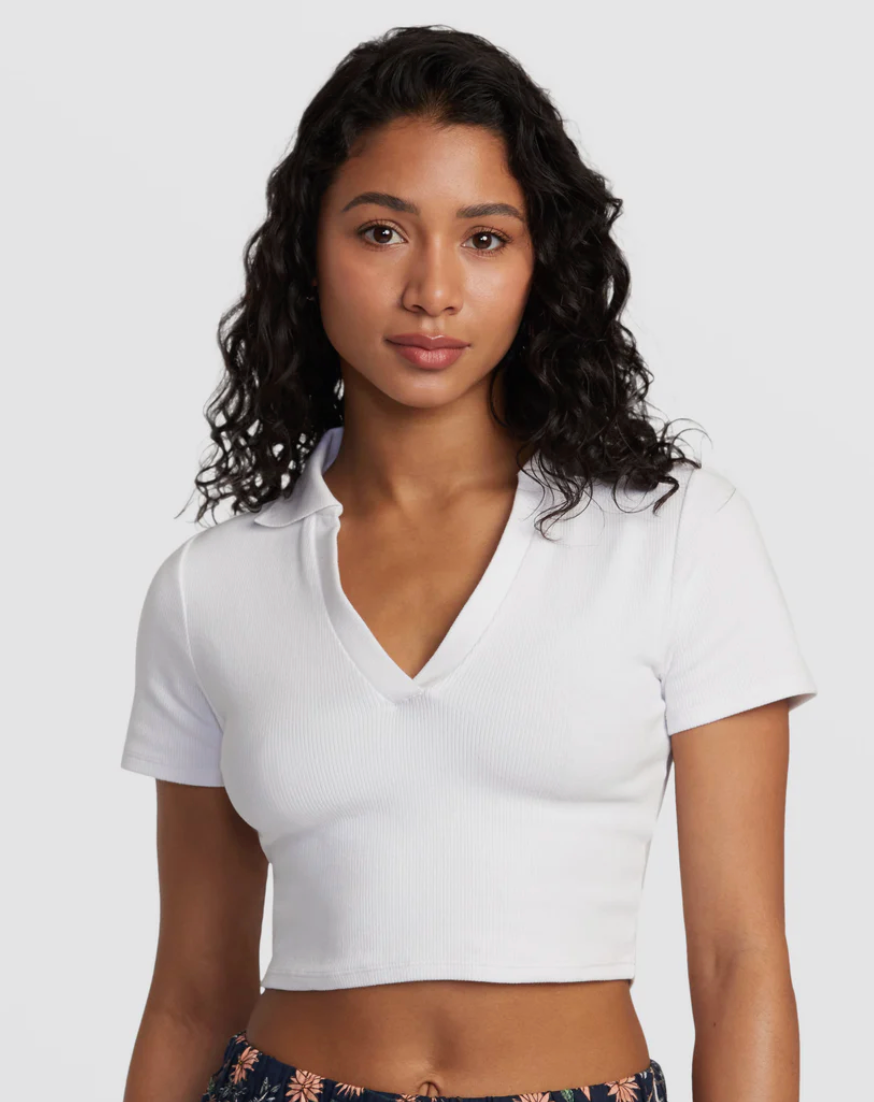 RVCA Selects Chase Polo Crop Top