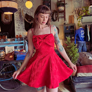 Red Bow Cami Dress