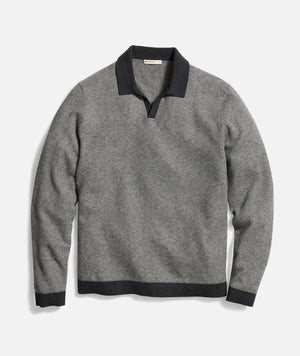 Marine Layer Liam Sweater  Polo Long Sleeve