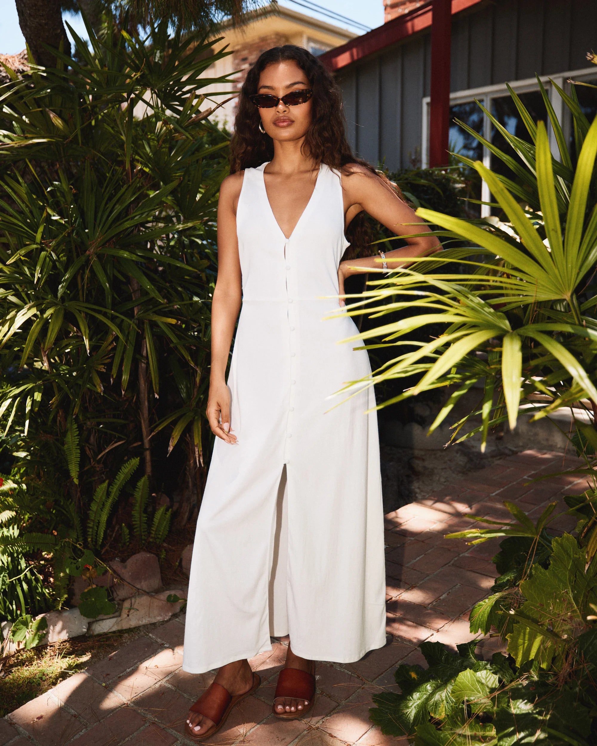 rvca midi dress RVCA Women's Raya Midi Dress Olive M