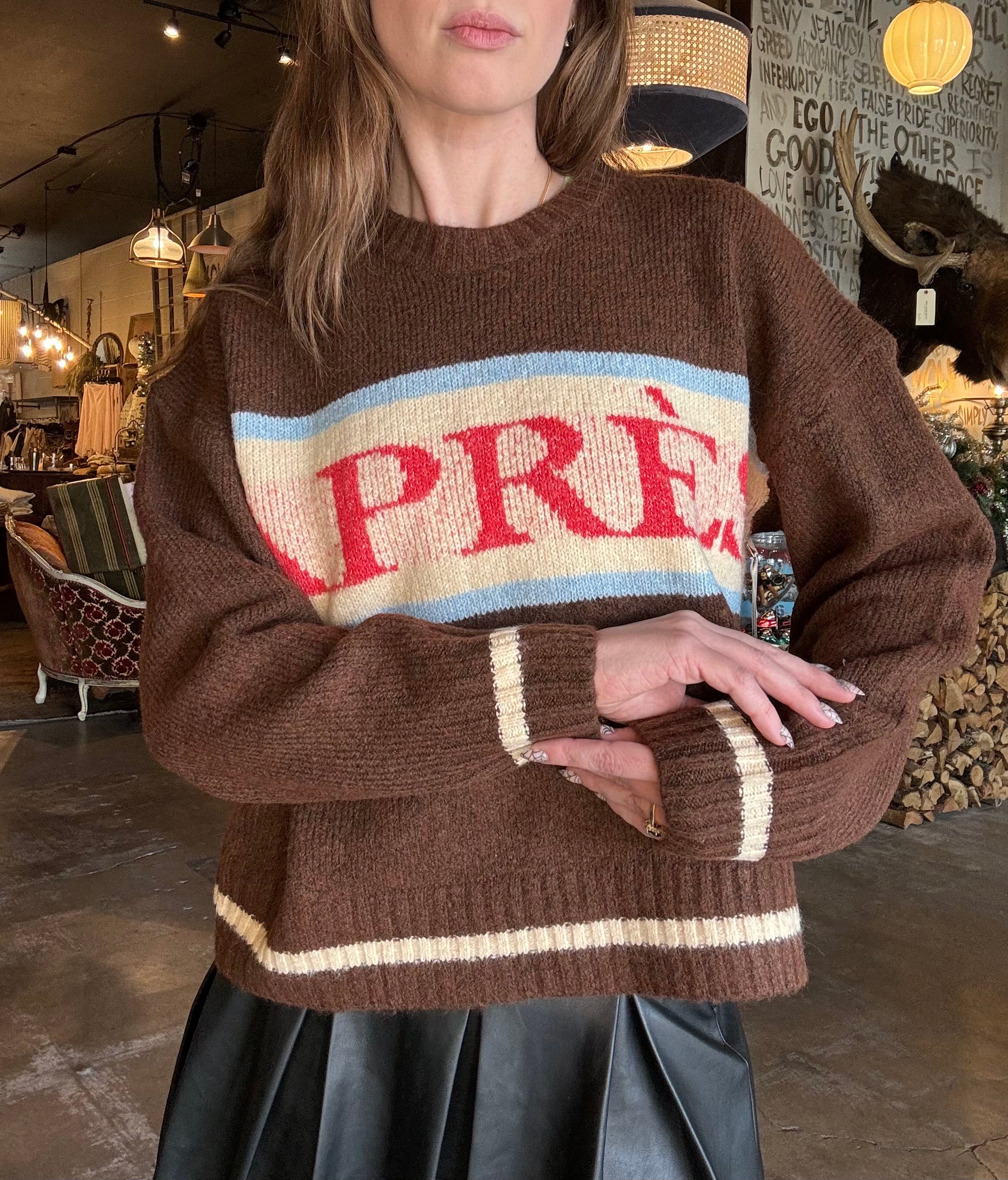 Bailey Rose Apres Brown Sweater