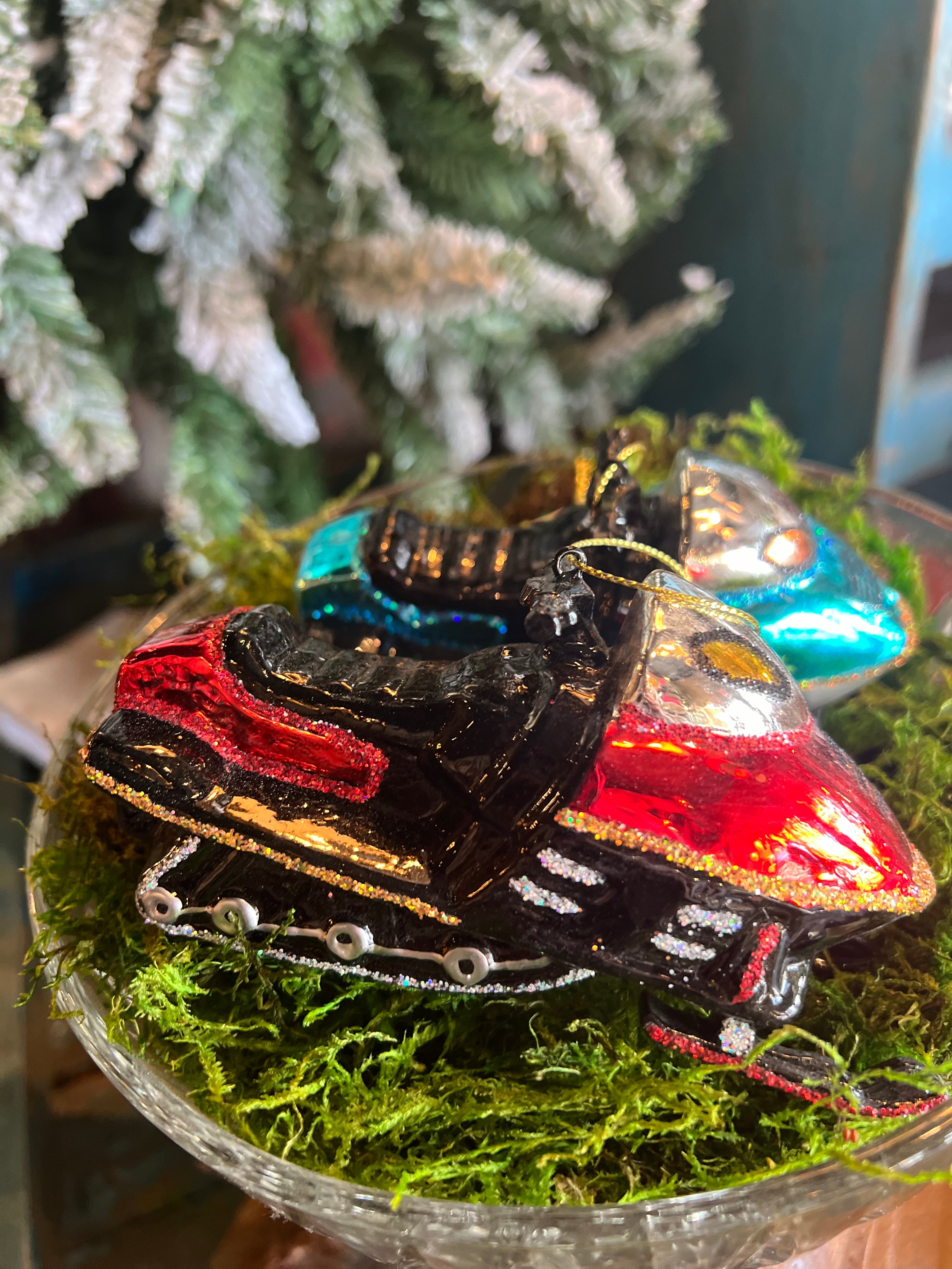 Snowmobile Holiday Ornament