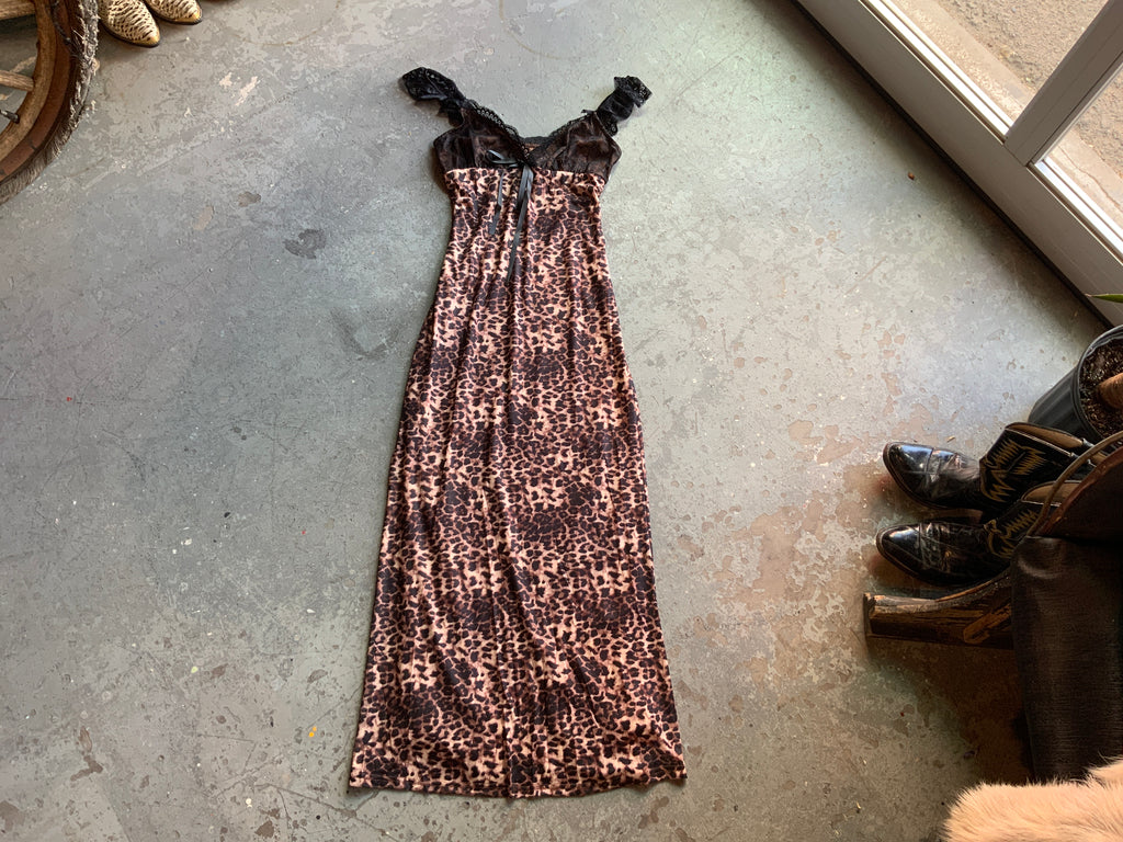 Bailey Rose Leopard & Lace Dress