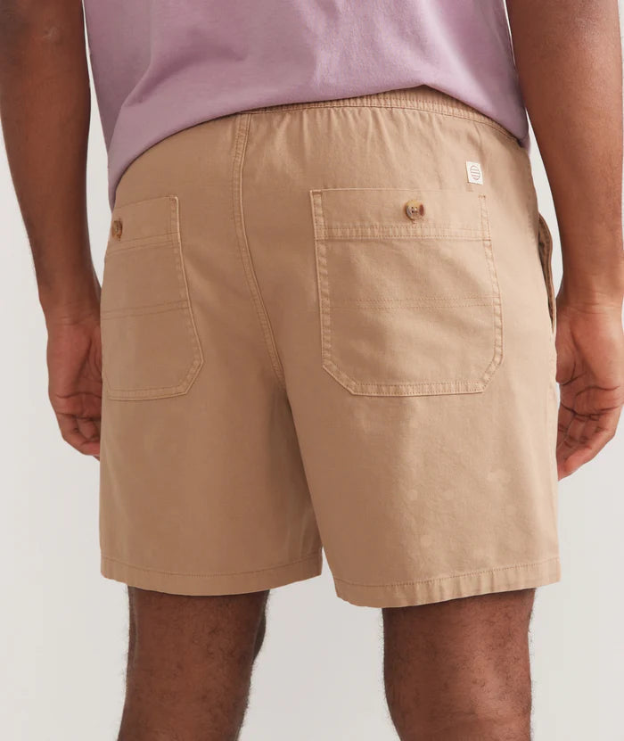 Marine Layer Saturday Short 6" Khaki