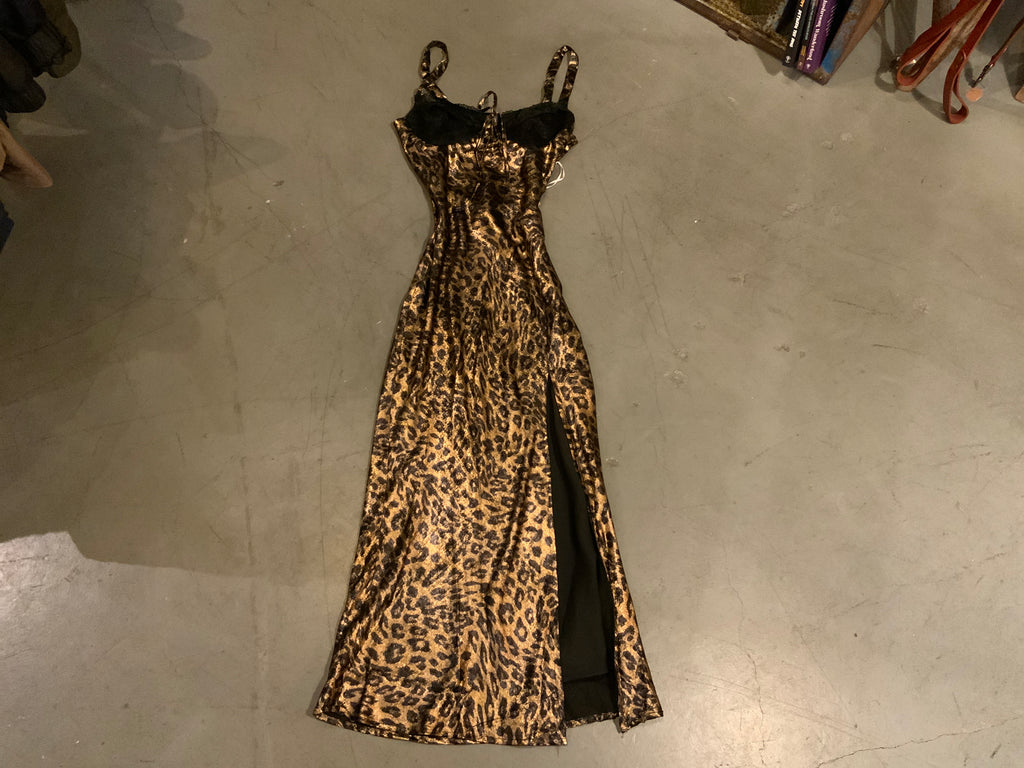 Bailey Rose Black Leopard Dress