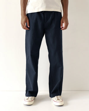 Far Afield House Trouser - Navy Panama Twill