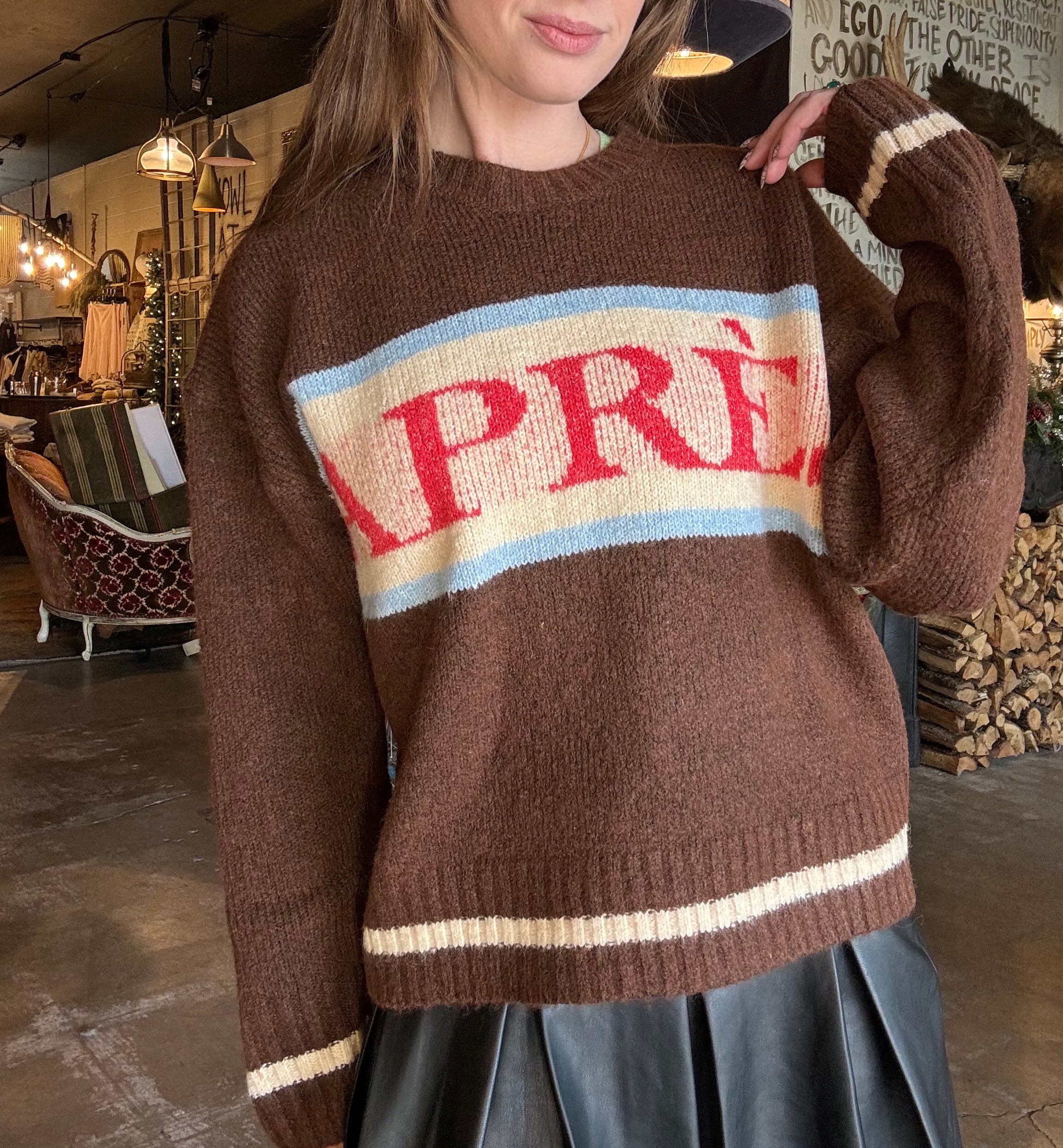 Bailey Rose Apres Brown Sweater