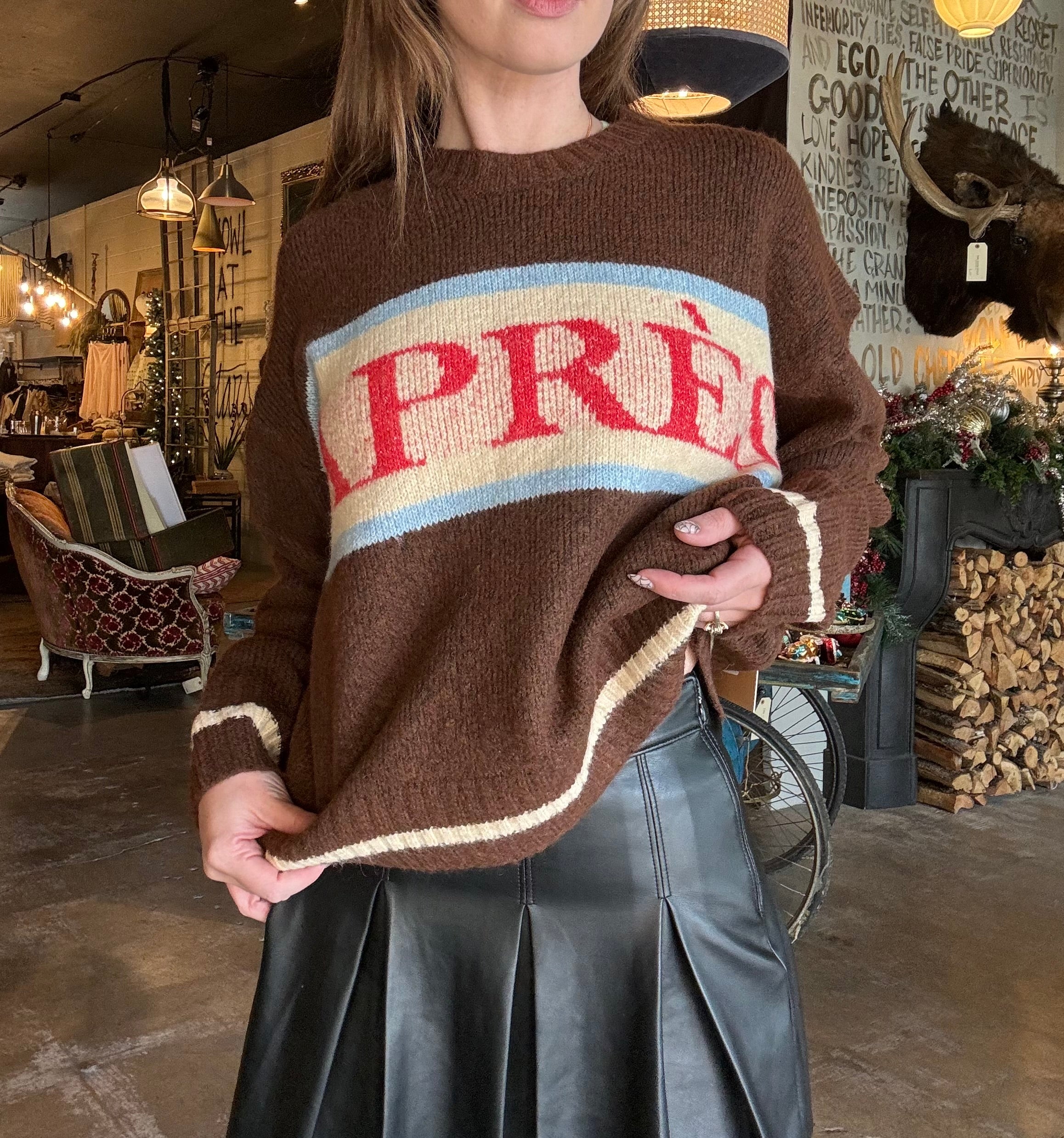 Bailey Rose Apres Brown Sweater