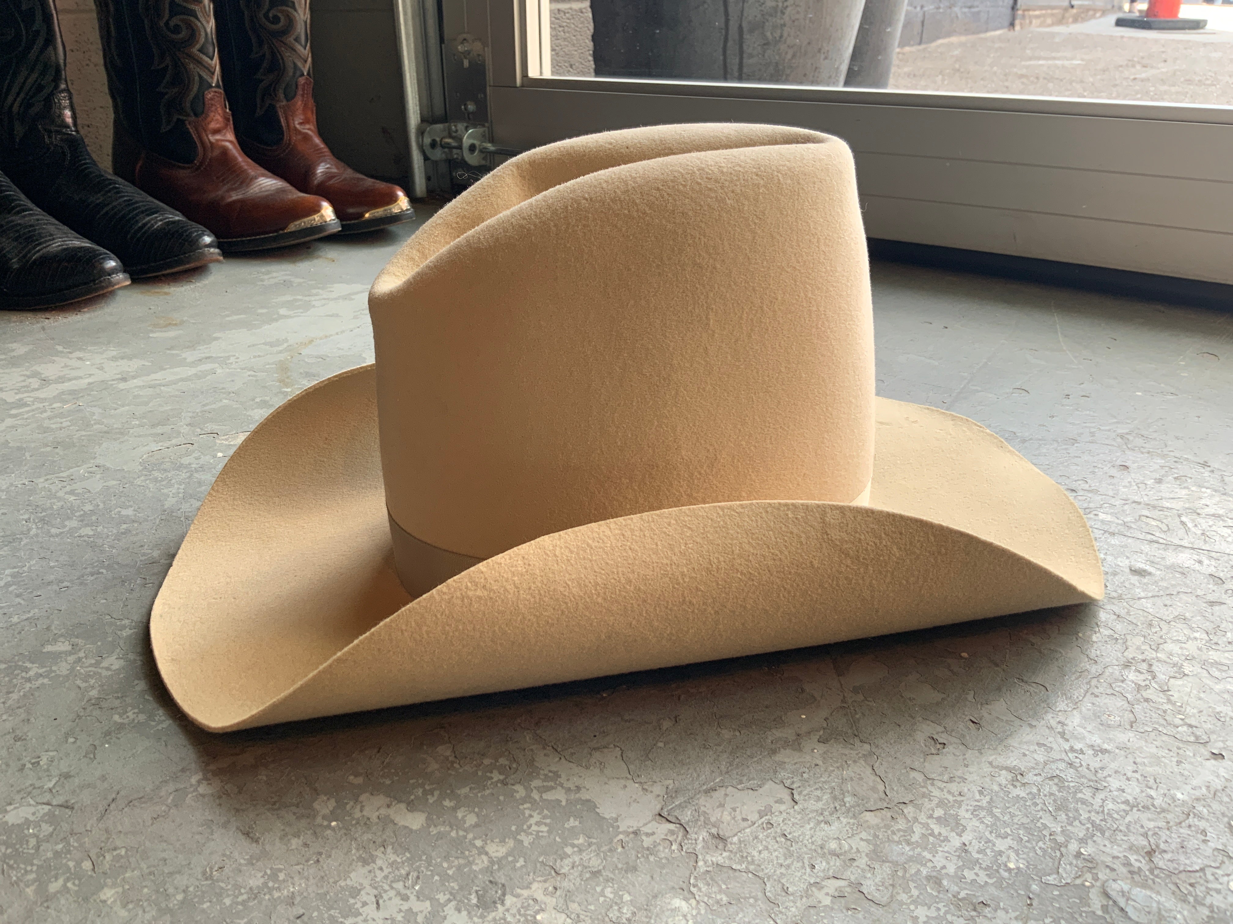 Vintage Western Gus w/ Folded Brim - 7 & 1/8