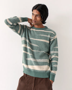 Far Afield Eclipse Knit - Forest Green Landscape