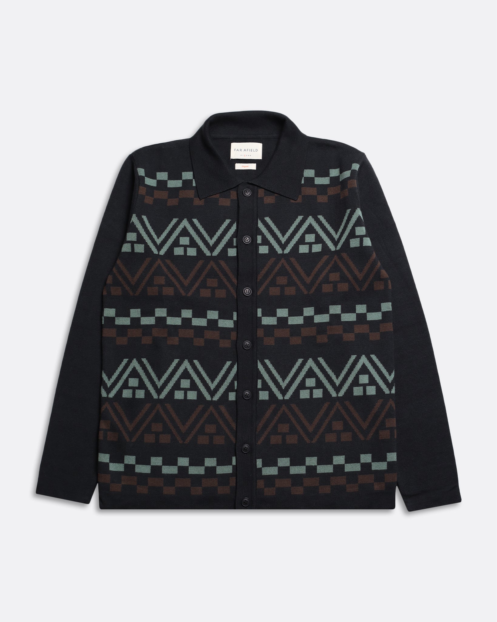 Far Afield Zigger Cardigan - Peysa Stripe