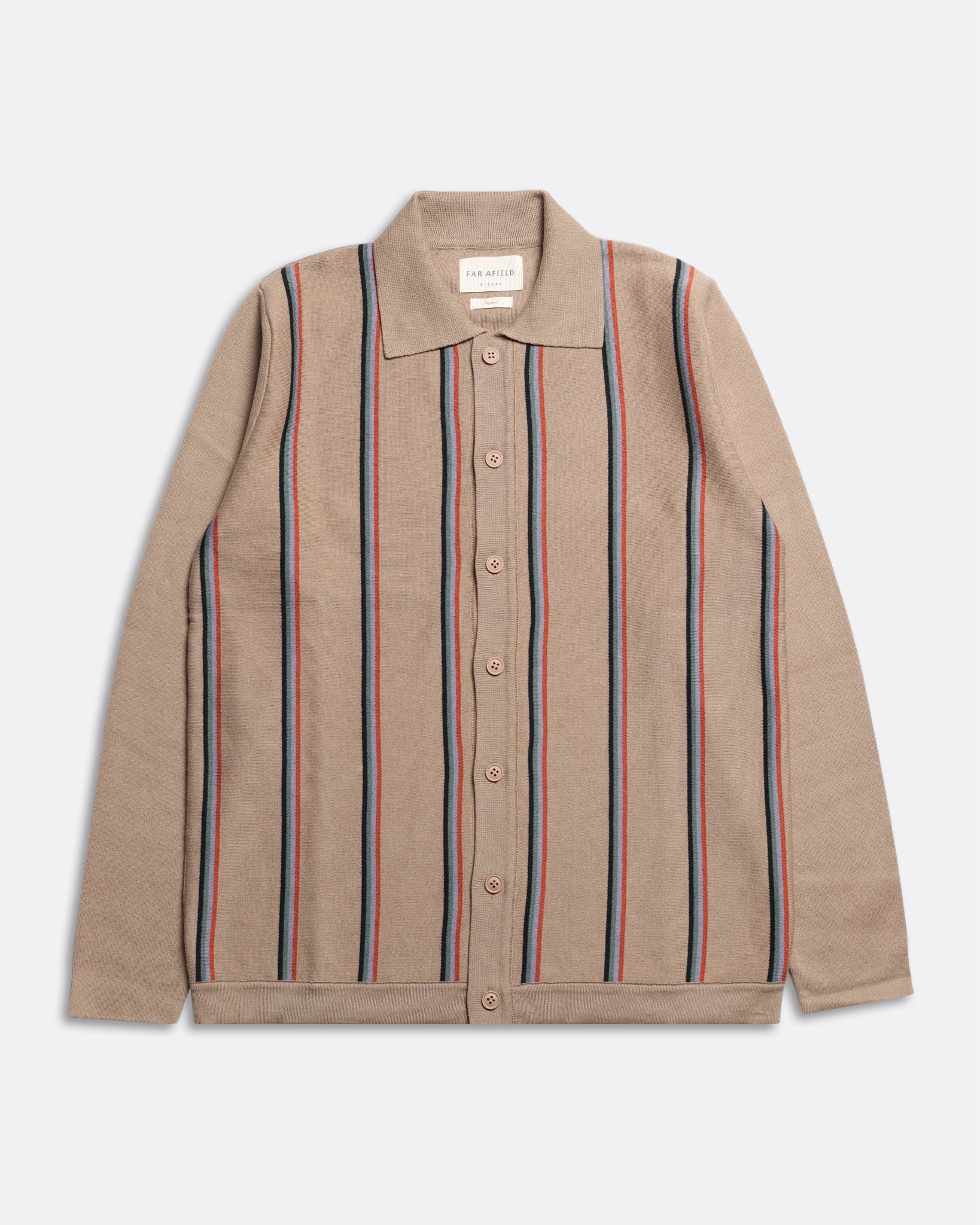 Far Afield Zigger Cardigan - Cornfield Stripe