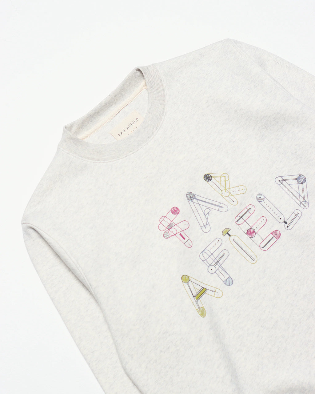 Far Afield Crew Neck Sweatshirt - Marl FA Sketch