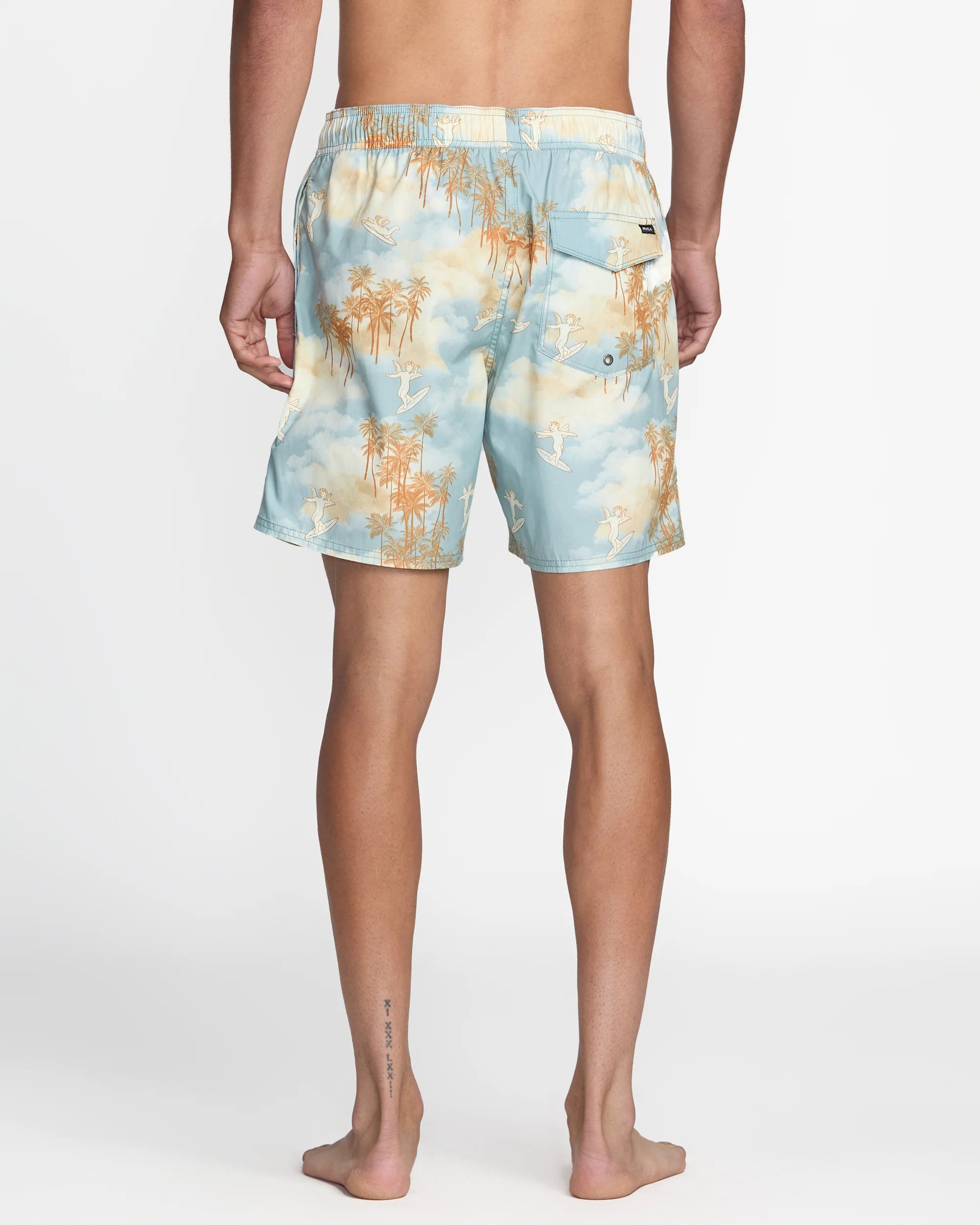 RVCA Perry Elastic 17" in Sky Blue