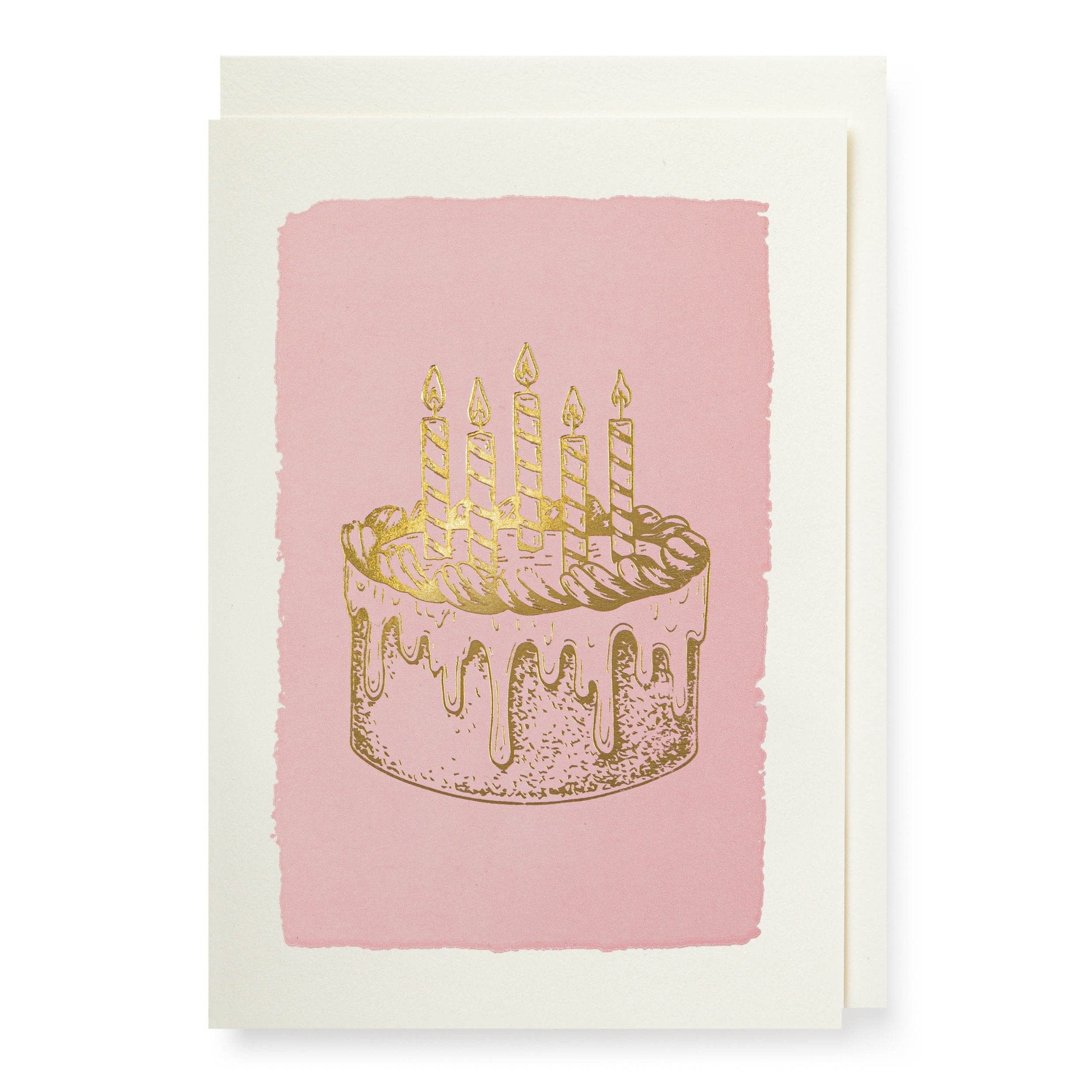 Archivist Gallery Gold Cake Notelet Card