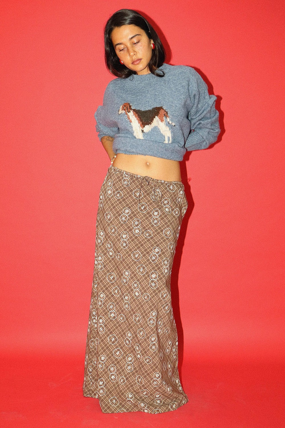 Bailey Rose Hound Pattern Sweater