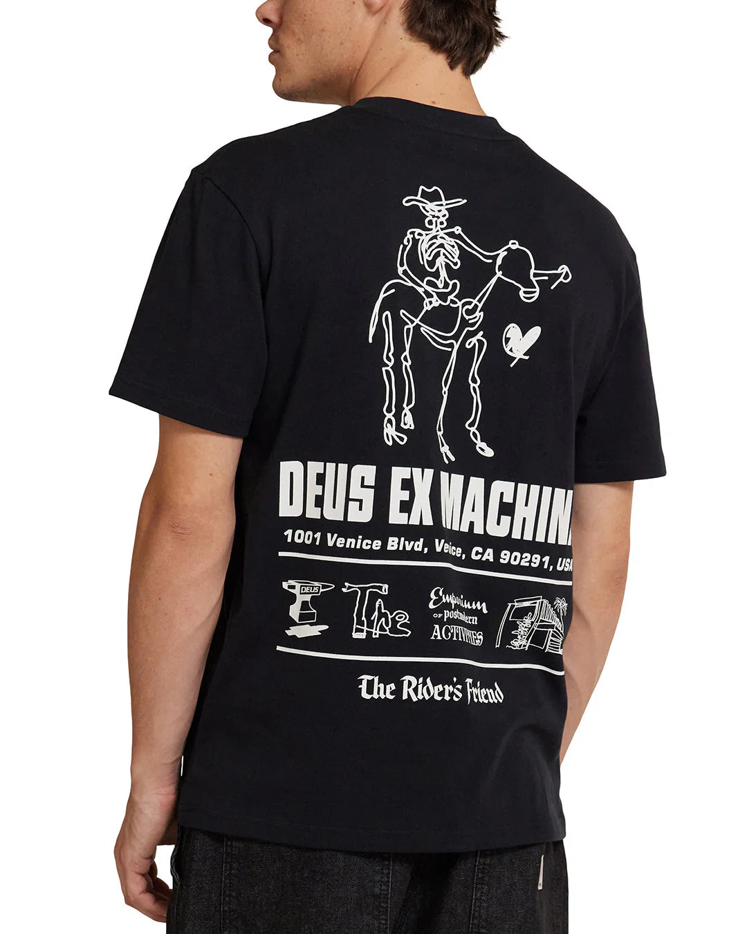 Deus Ex Machina La Address Tee - Black