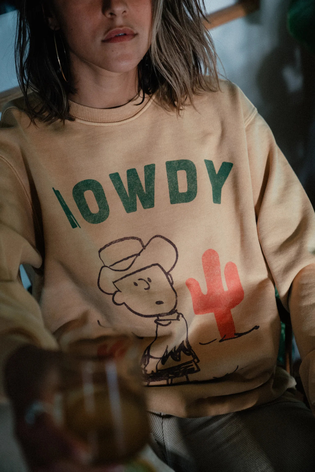 People of Leisure Peanuts Cowboy Charlie Sweatshirt