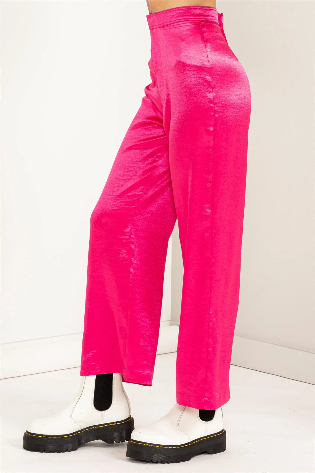 HYFVE Wide Leg Satin Pants