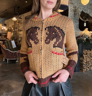 Bailey Rose Tan Western Horse Silhouette Sweater