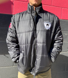 Mitchell and Ness- In The Clutch Puffer Jacket Vintage Logo Raiders