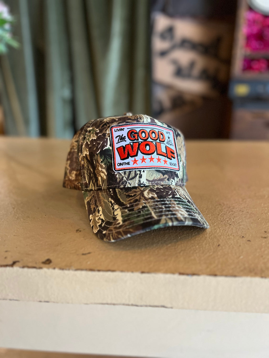 Good Wolf "On The Edge" Hat by Blaze Brooks - Back Mesh Camo