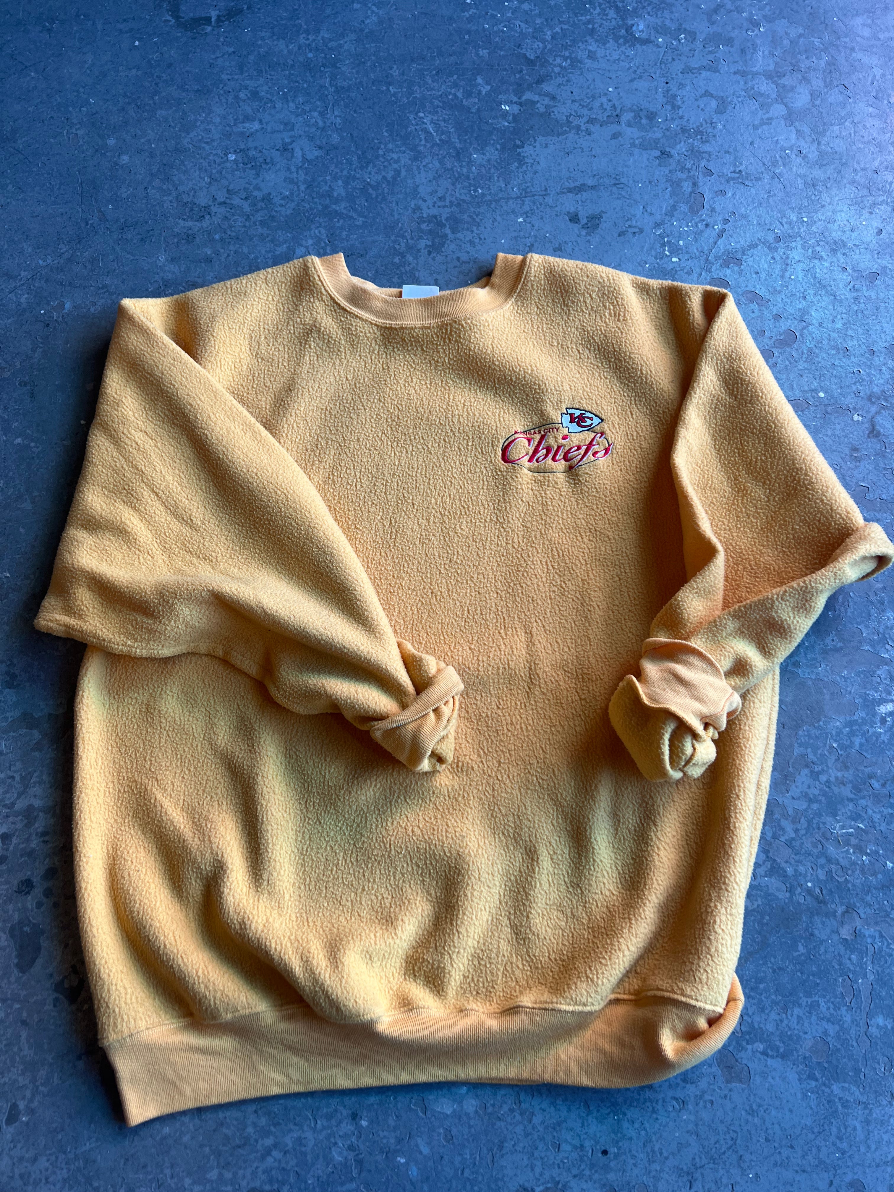 Vintage Chiefs Yellow Fleece Pullover
