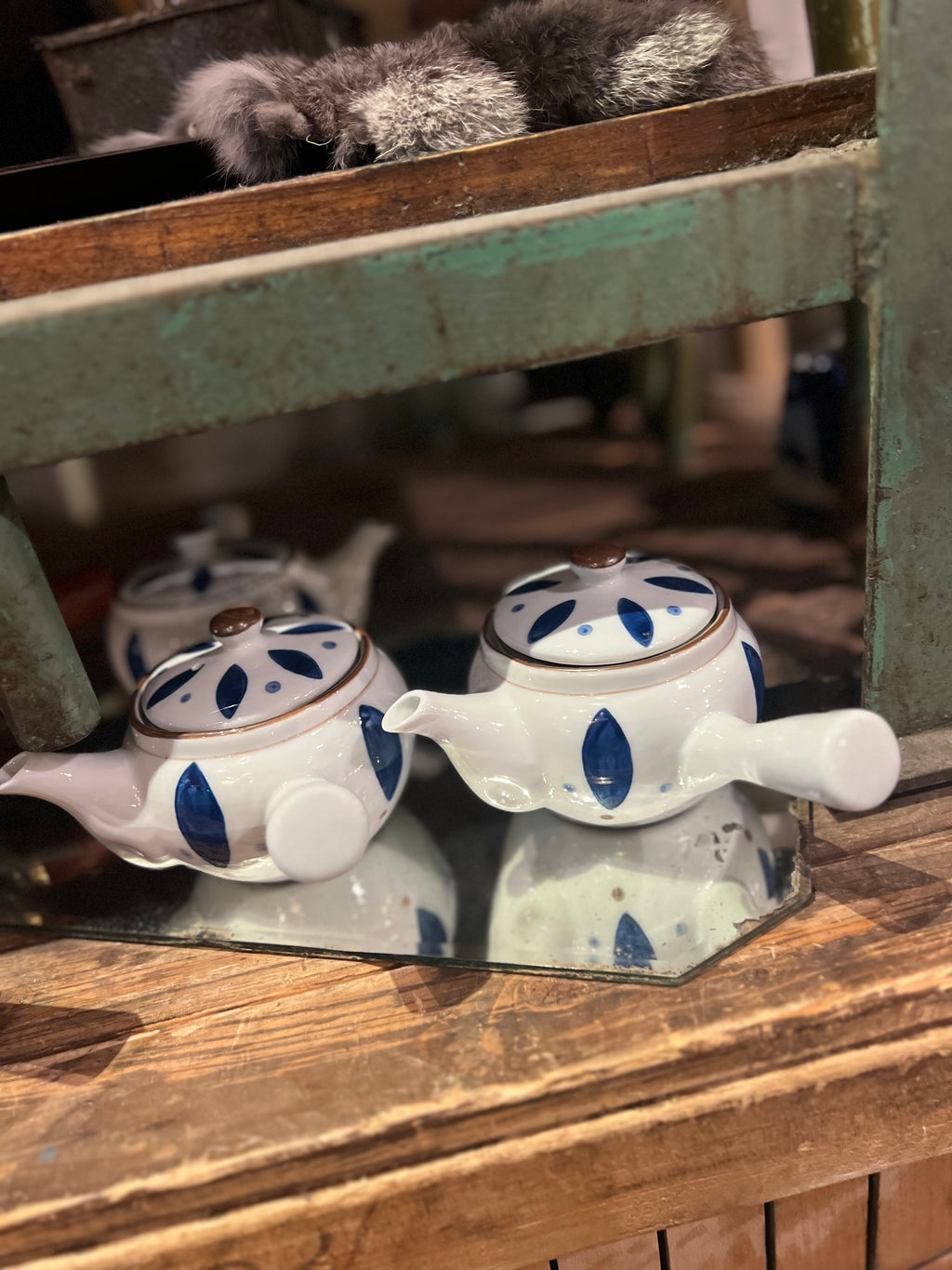 Porcelain 10 Oz Kyusu Teapot