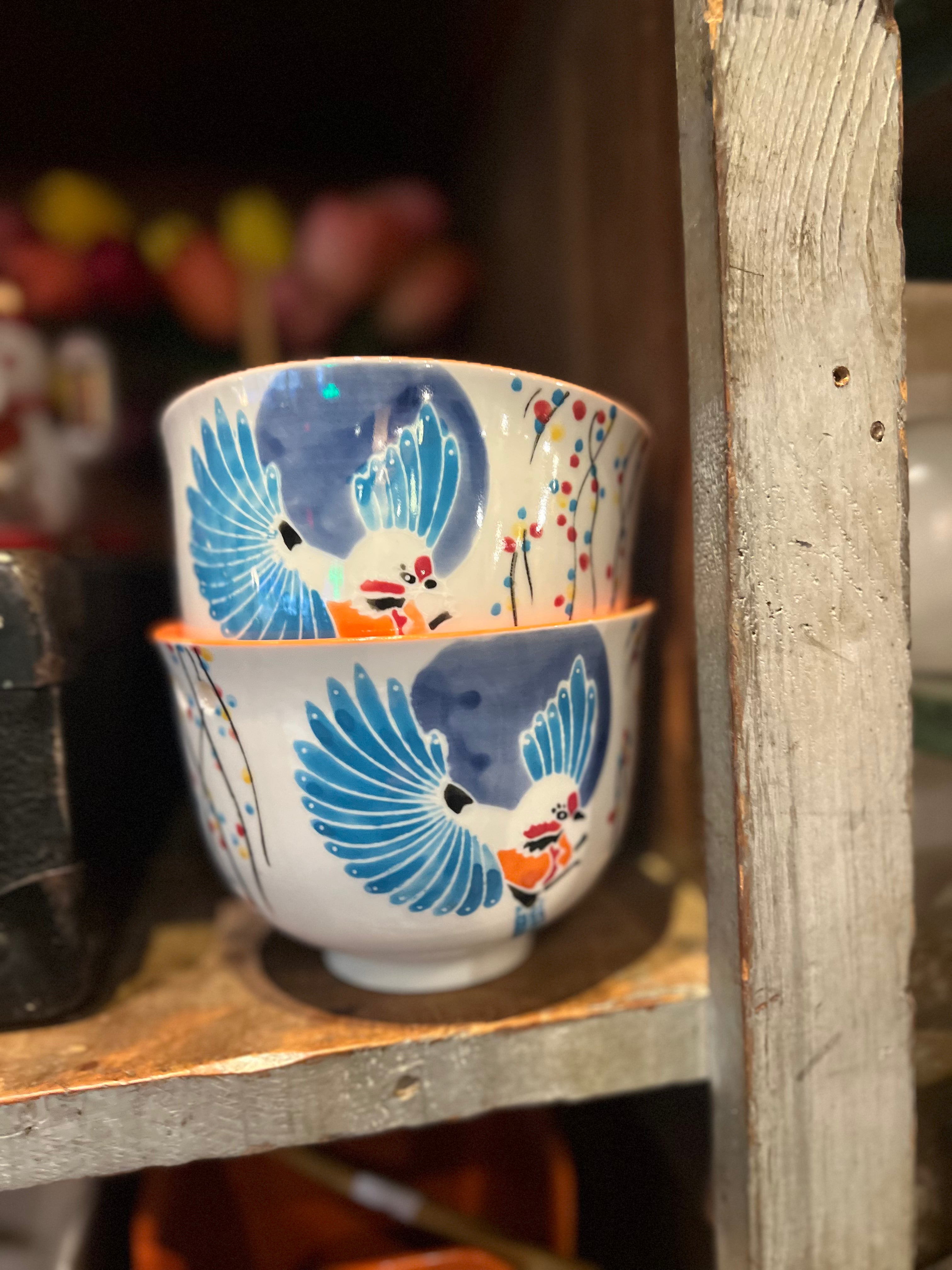 Chinese Noodle Bowls w/ Chopsticks