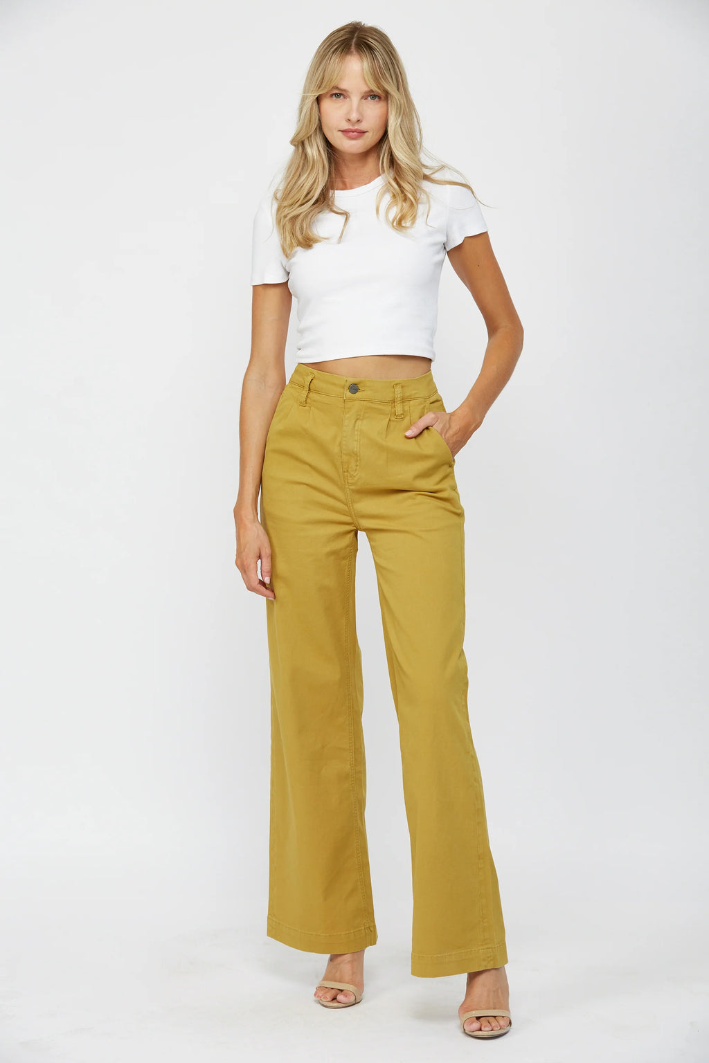 Super High Rise Wide Trouser in Maguerite