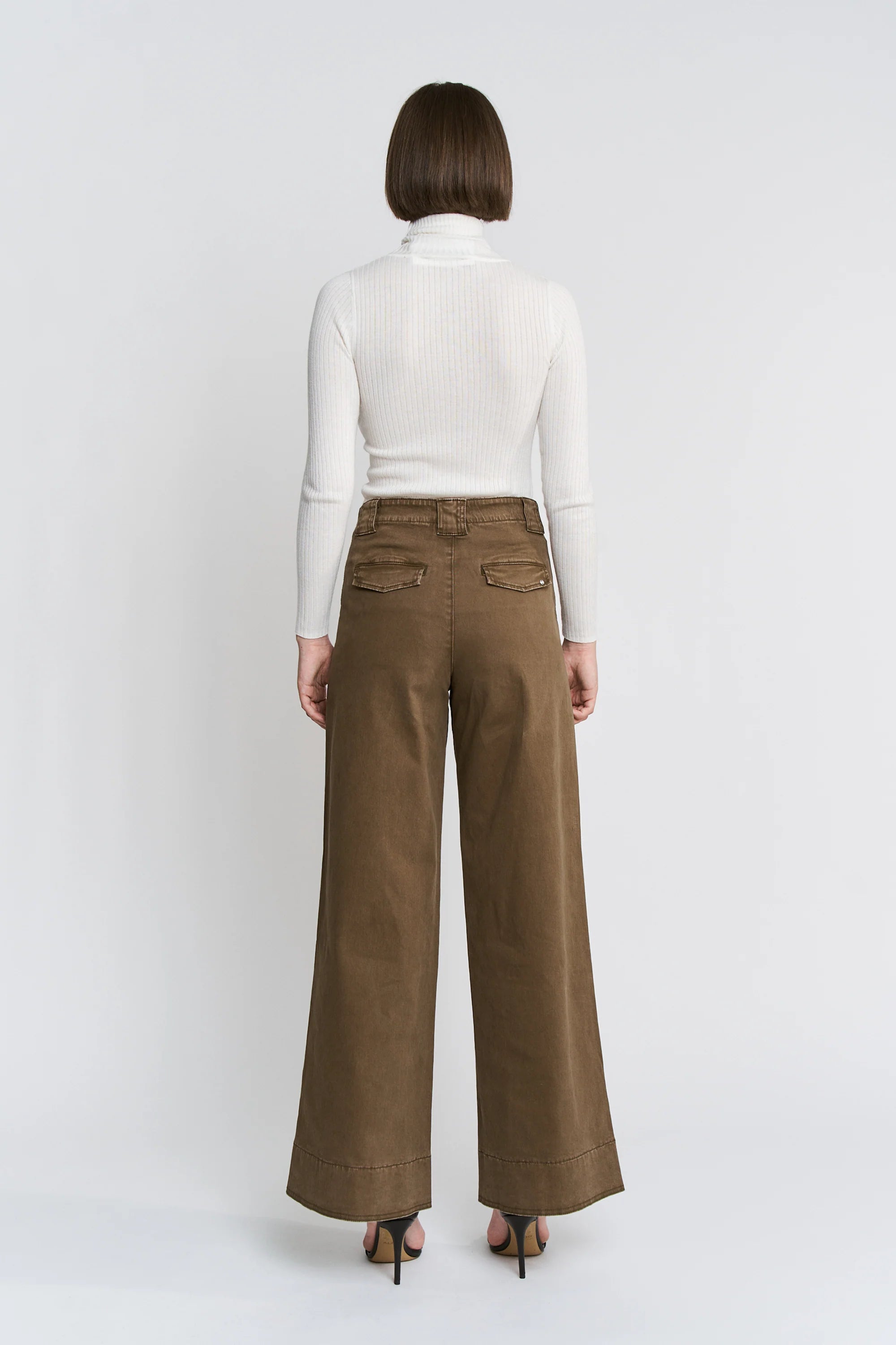 Super High Rise Chino Pant - Chocolate