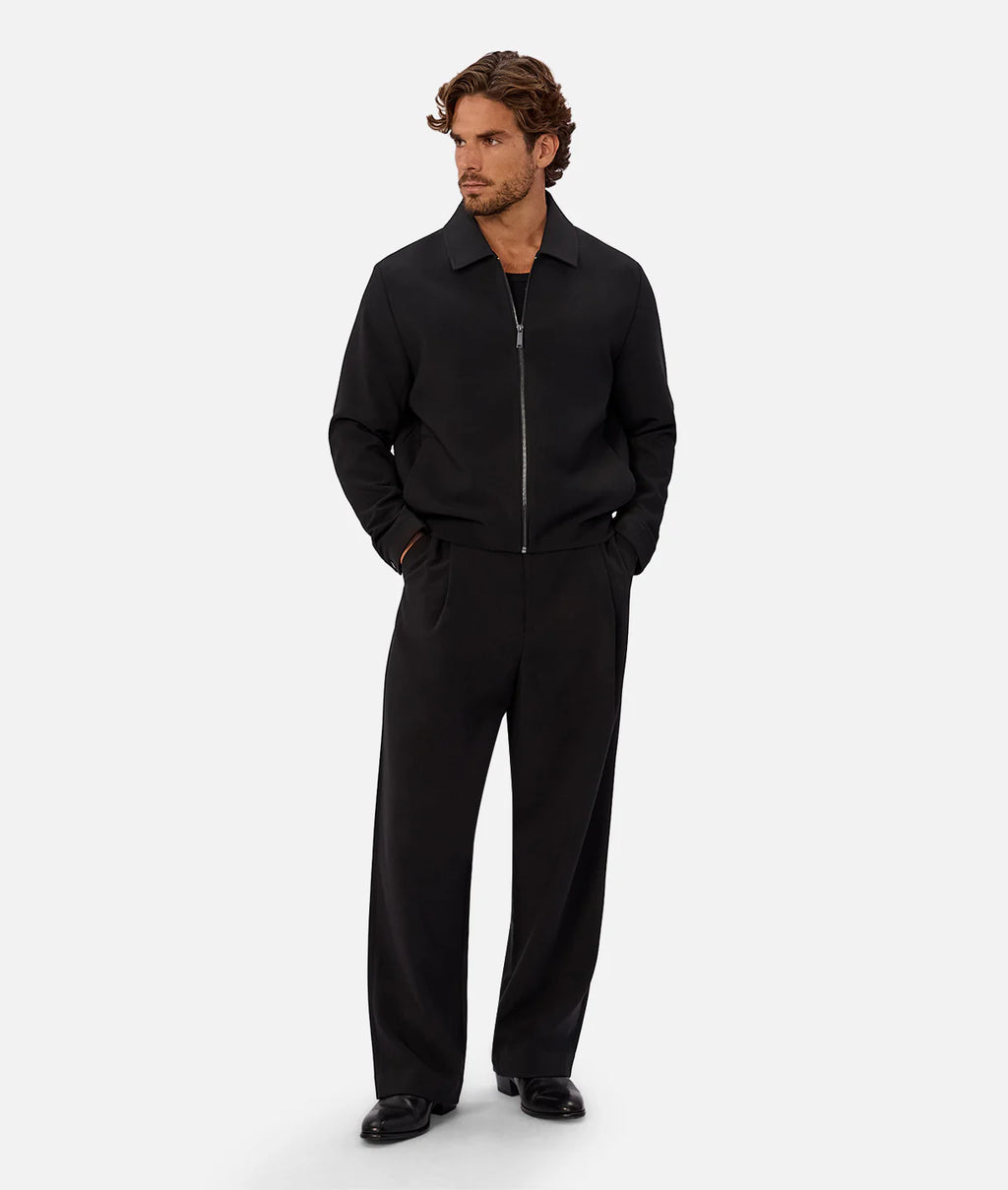 Industrie Lusso Bomber Jacket in Black