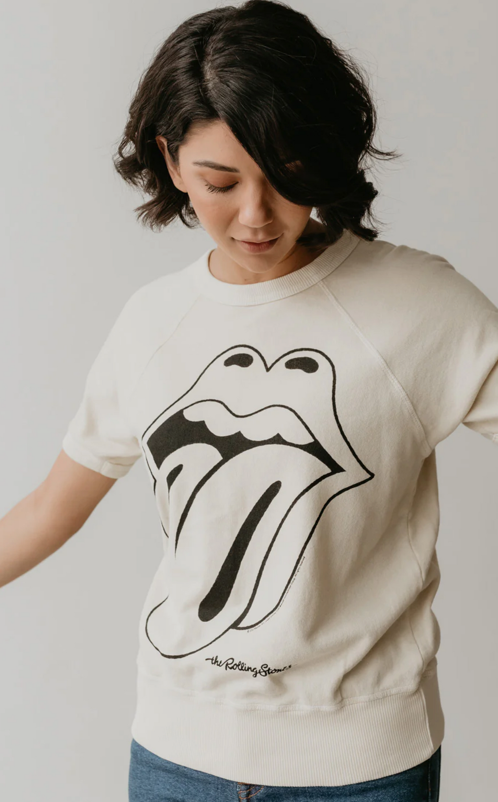 People of Leisure-Rolling Stone Cream Raglan