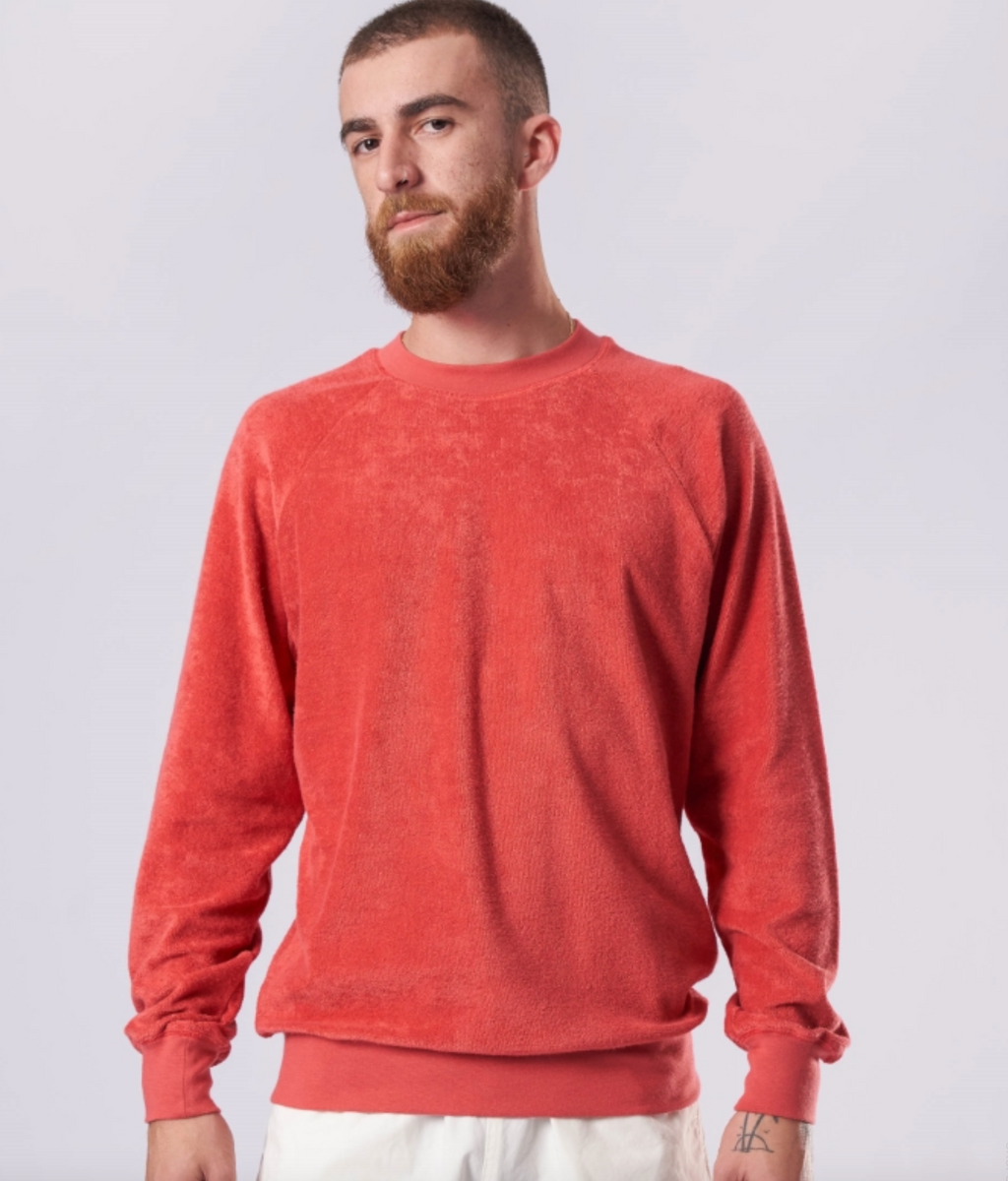 La Paz Cunha Towel Sweatshirt-Spiced Coral