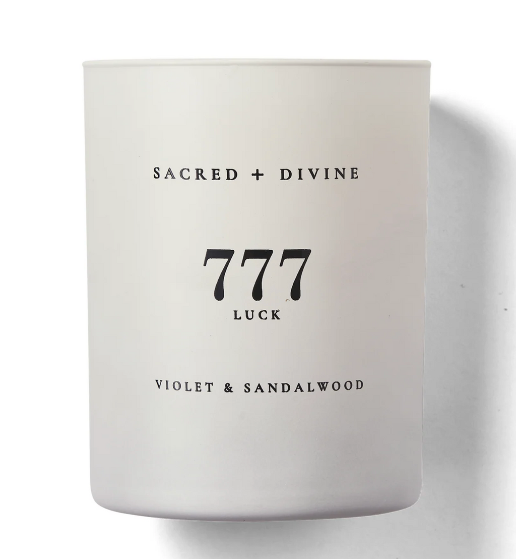 SACRED & DIVINE 777 LUCK CANDLE