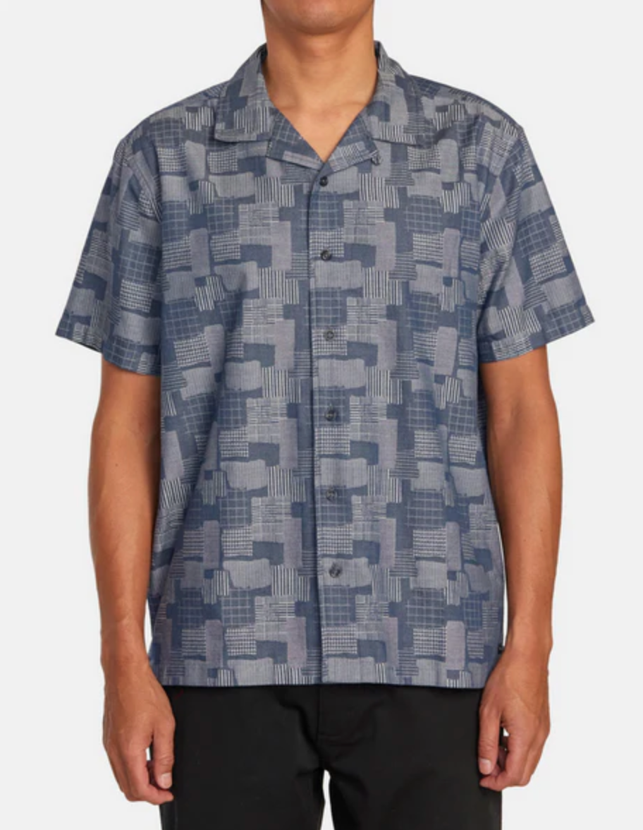 RVCA Hi Grade Boro Short Sleeve Button Down Shirt