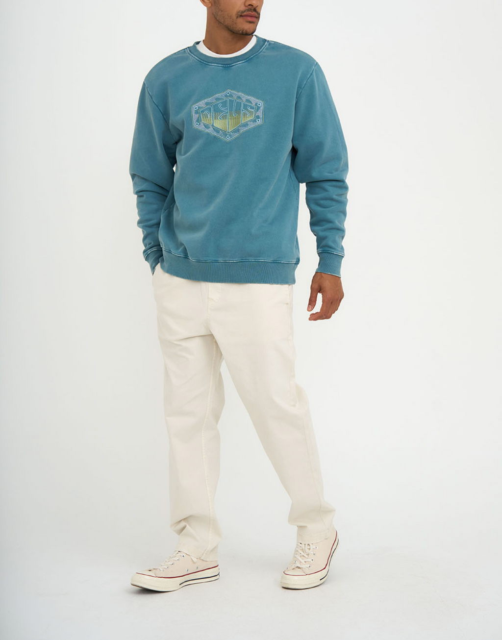 DEUS- Wavepool Acid Crew Sweatshirt