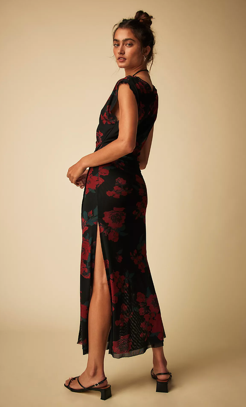Free People Carmel Midi Dress- Midnight Combo The Good Wolf Lifestyle Co Free People Carmel Midi Dress- Midnight Combo The Good Wolf Lifestyle Co