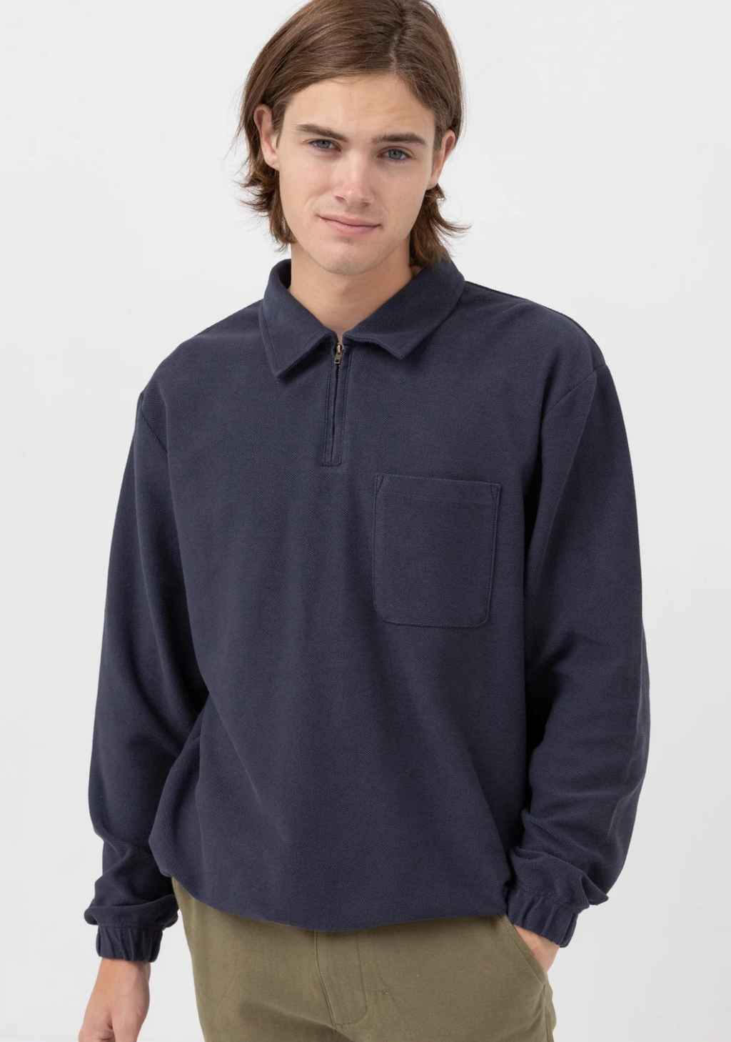 Rhythm Reverse Terry Quarter Zip