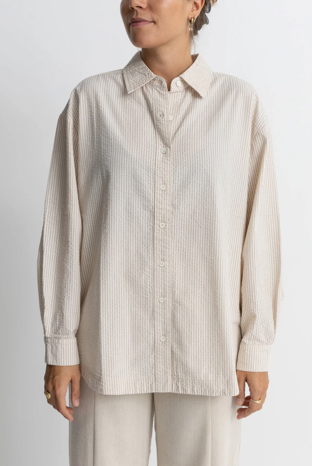 Rhythm Pucker Oversized Shirt