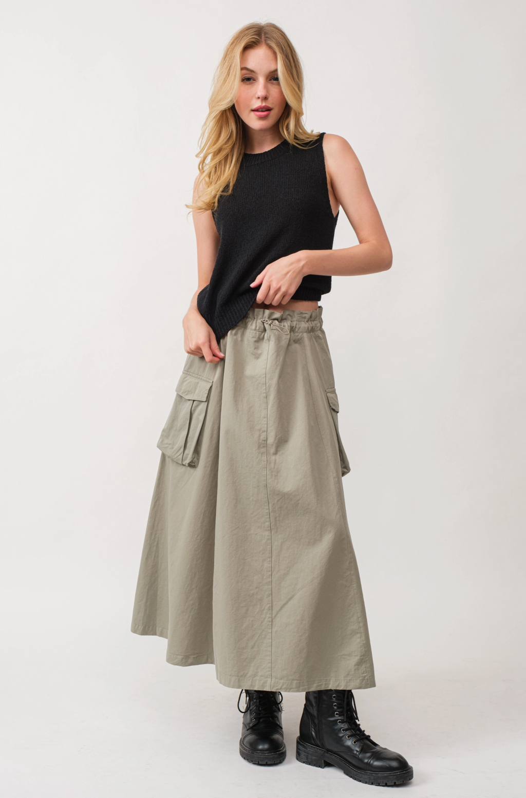 Carolina Cotton Maxi Skirt