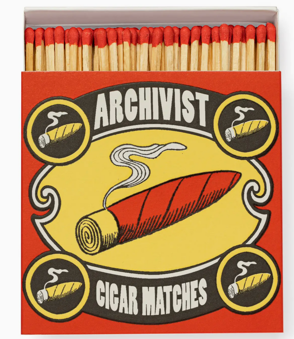 Archivist Gallery Cigar Matches Square Matchbox