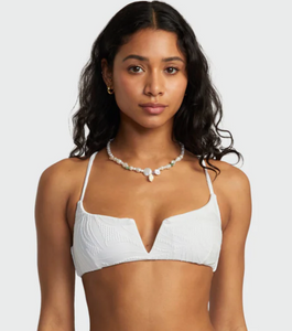 RVCA Palm Grooves V-Wire Crossback Bikini Top