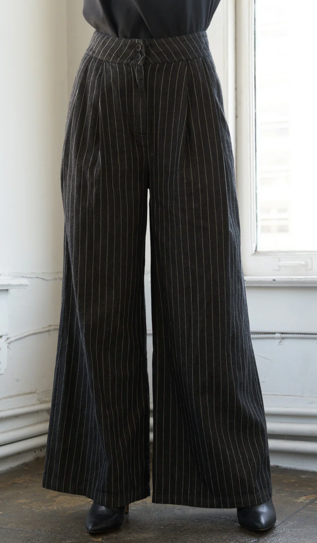 Flying Tomatio Striped Woven Pant