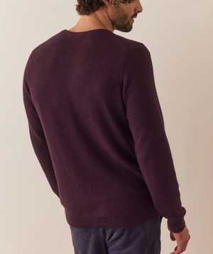 Marine Layer Merino Sweater Tee - Sangria