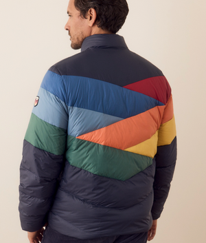 Marine Layer Heavenly Puffer Jacket Multi Colorblock